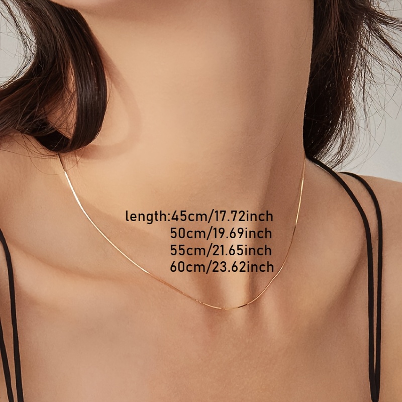 Unisex Stainless Steel Snake Chain Necklace, High Polish